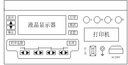 變壓器有載開關測試儀廠家面板