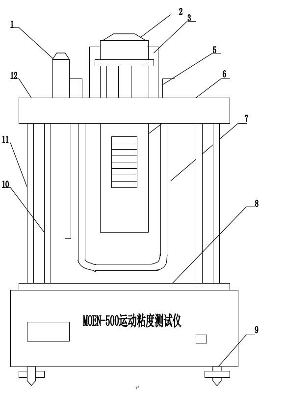 石油產品密度測定儀面板圖