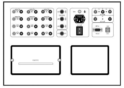 高壓開(kāi)關(guān)綜合測(cè)試儀面板示意